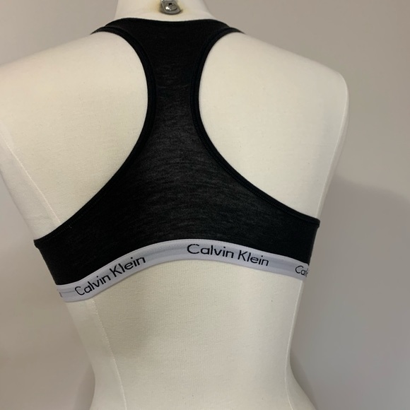 SOLD CALVIN KLEIN 2 cotton/sports bras black white - Picture 3 of 6